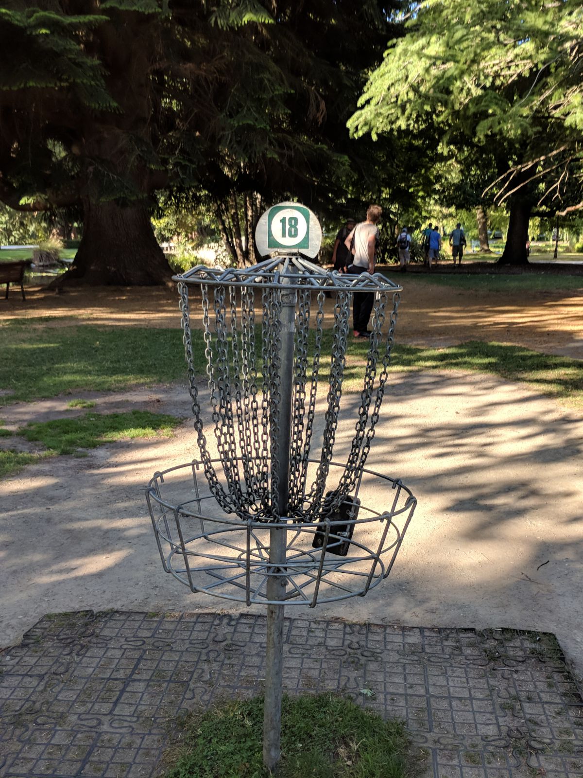 151--everyone seemed to be playing frisbee golf in this park