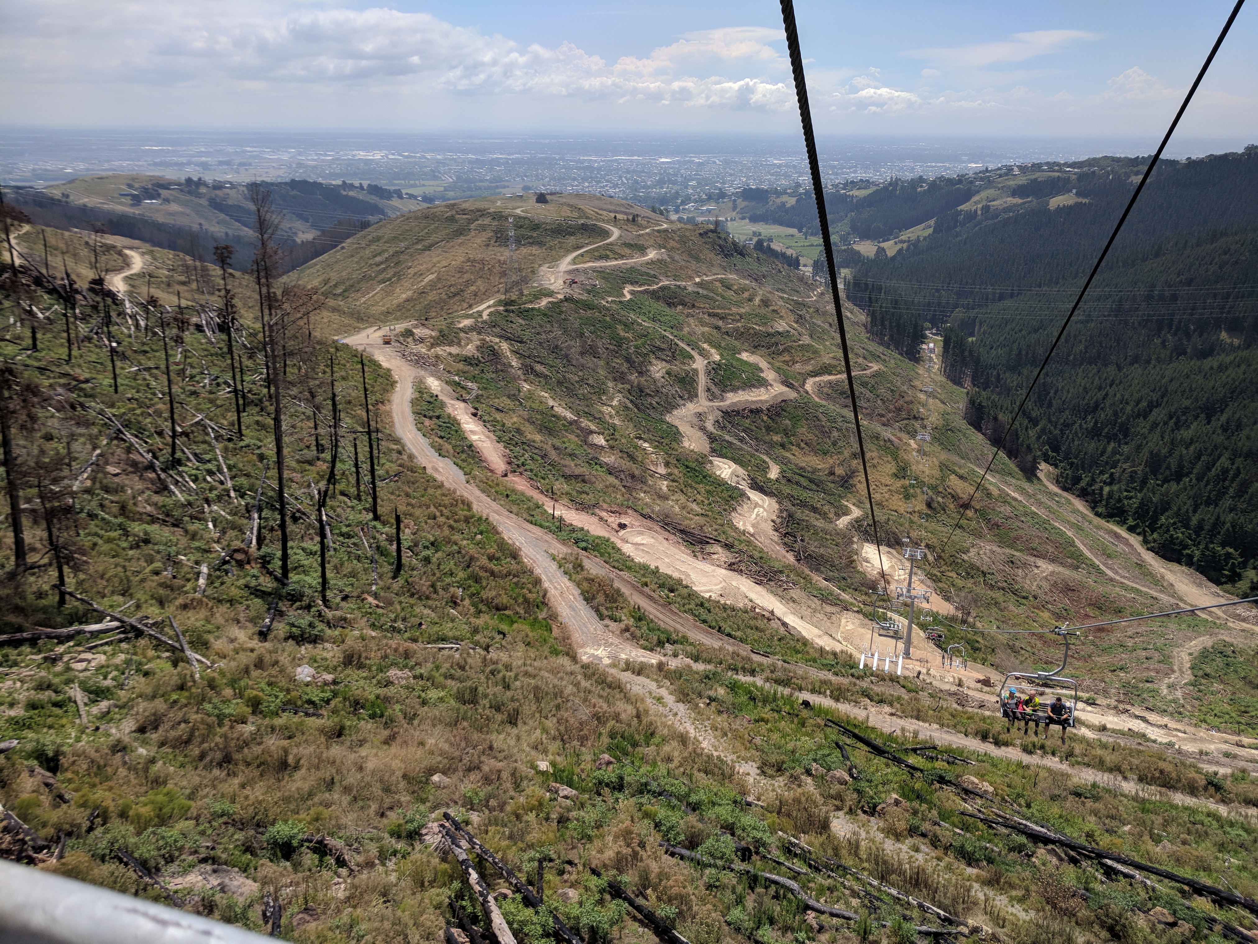 193--view from the chair lift of the adventure bicyclists trails