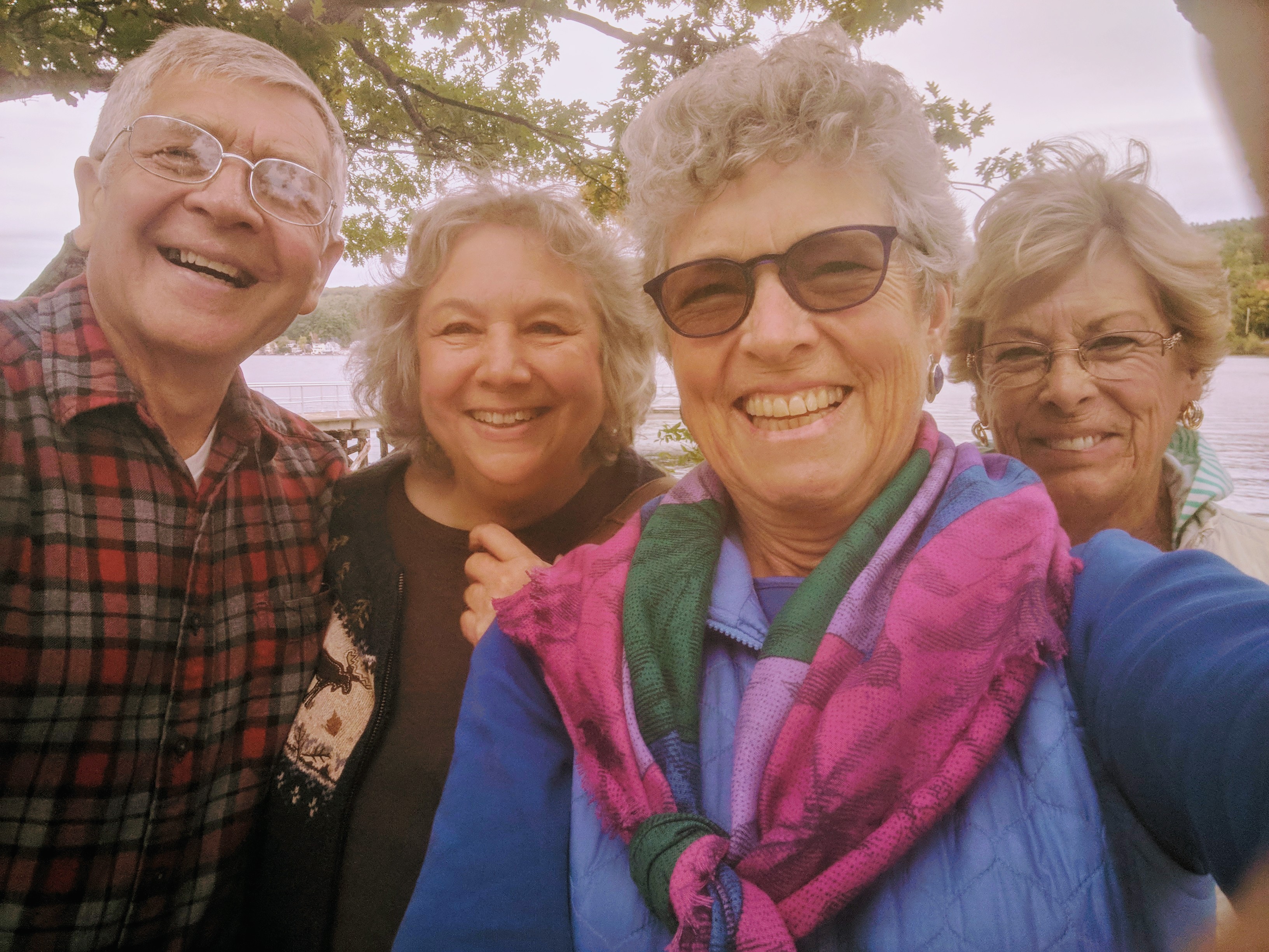 Oct--rendevous with cousin Sara, husband Steve, and sister Bev